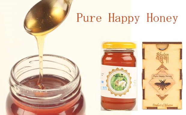 ブータン産非加熱はちみつ Pure Happy Honey