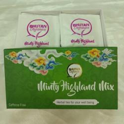 BHUTAN Organics　ブータン産ハーブティー Minty Highland Mix 14パック