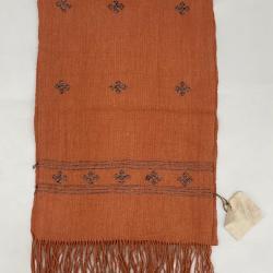 DEKIブータン産ストール23083Wild silk（野蚕） 70% COTTON 30%