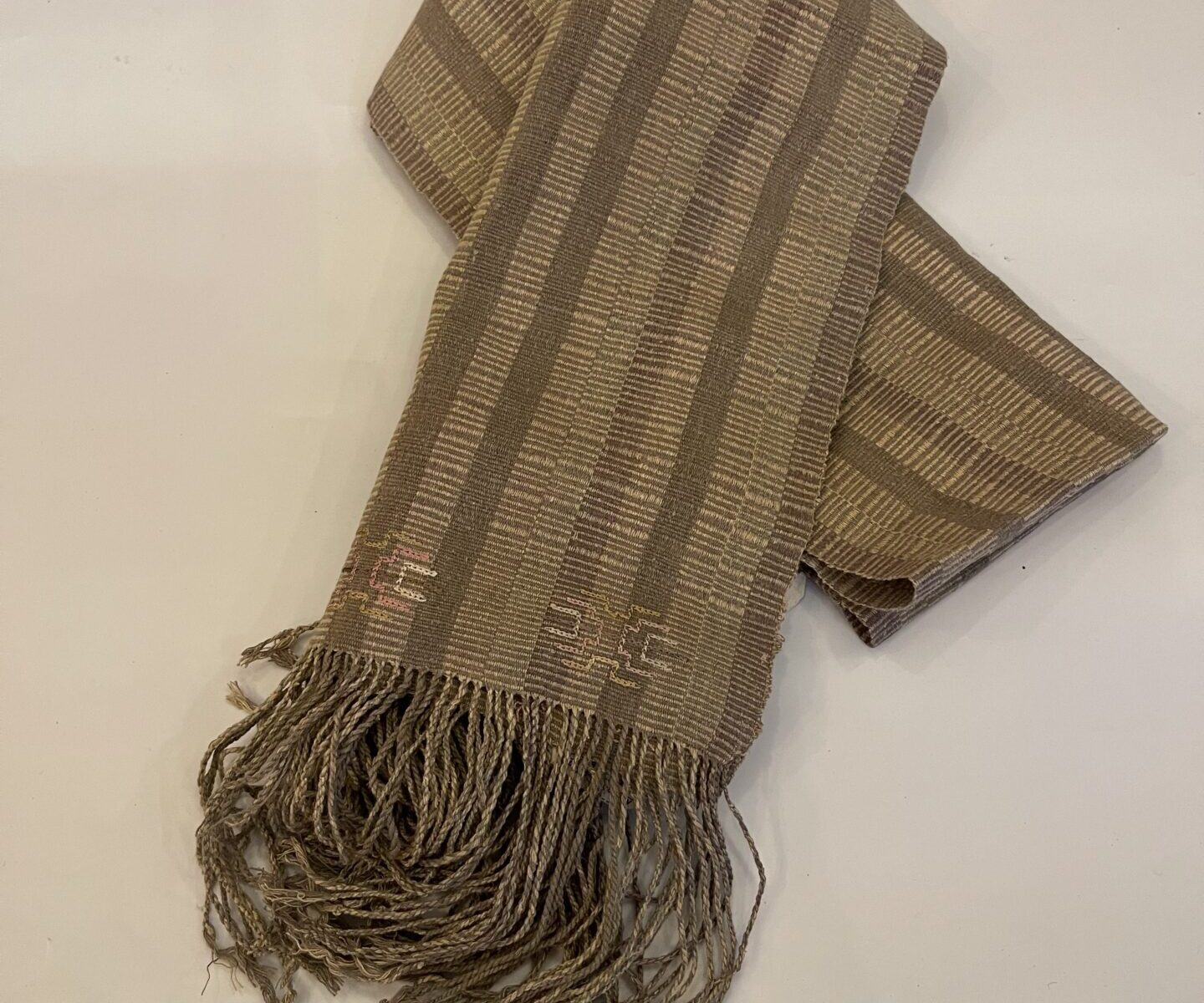 DEKIブータン産ストール23070Wild silk（野蚕） 70% COTTON 30%