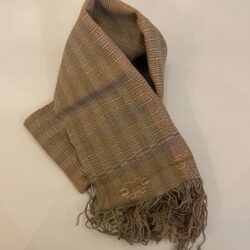 DEKIブータン産ストール23069Wild silk(野蚕) 70% COTTON 30%