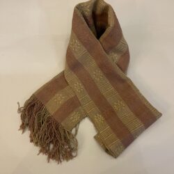 DEKIブータン産ストール23063Wild silk(野蚕) 70% COTTON 30%