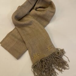 DEKIブータン産ストール23057Wild silk(野蚕) 70% COTTON 30%