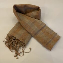 DEKIブータン産ストール23051Wild silk(野蚕) 70% COTTON 30%