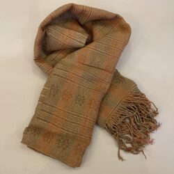 DEKIブータン産ストール23058Wild silk(野蚕) 70% COTTON 30%