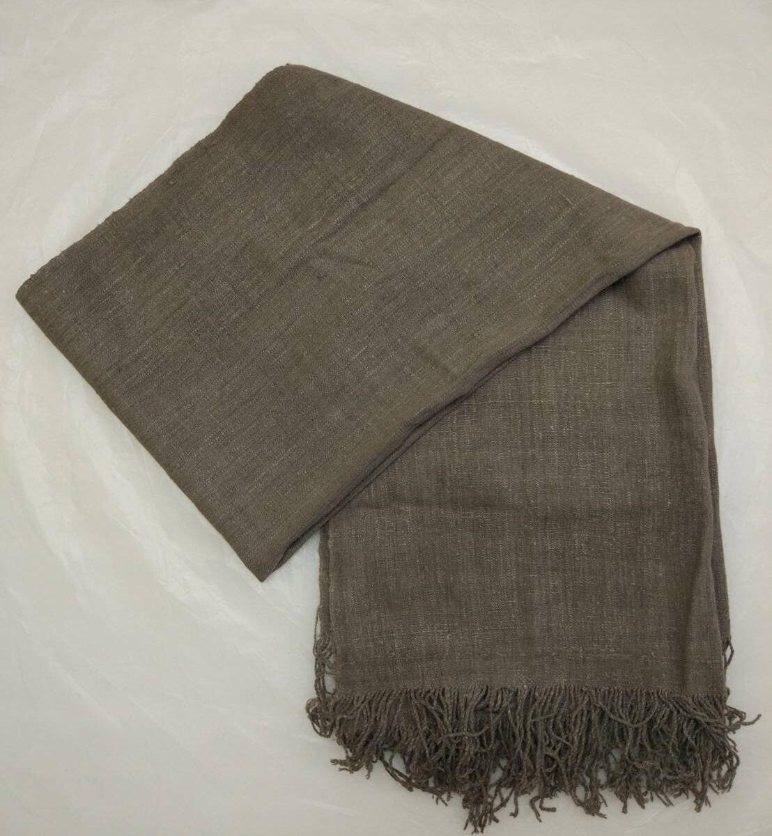 GBJWブータン産ストール18004 Dog wood Wild silk（野蚕） 80% Cotton 20%