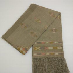 DEKIブータン産ストール17001 Wild silk(野蚕) 80% Cotton 20%